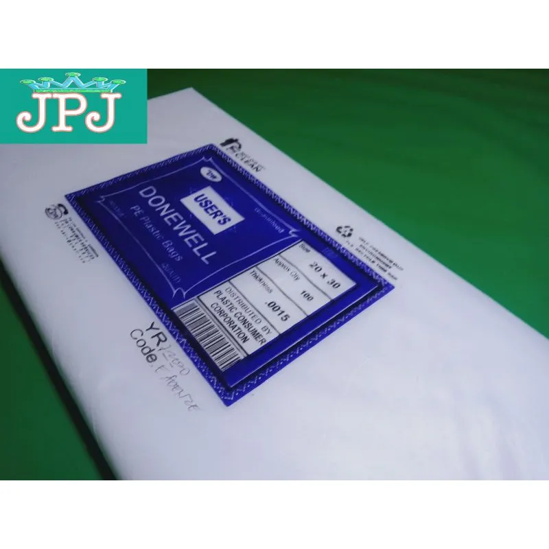 DW Users (Natural) PE Polybag (3, 4, .0020, 100pcs)