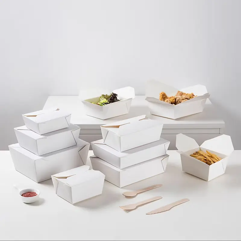 Trigem Laminated White Paper Wares (Nacho Tray XS, Pack)
