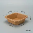 Octagonal Kraft Bowl