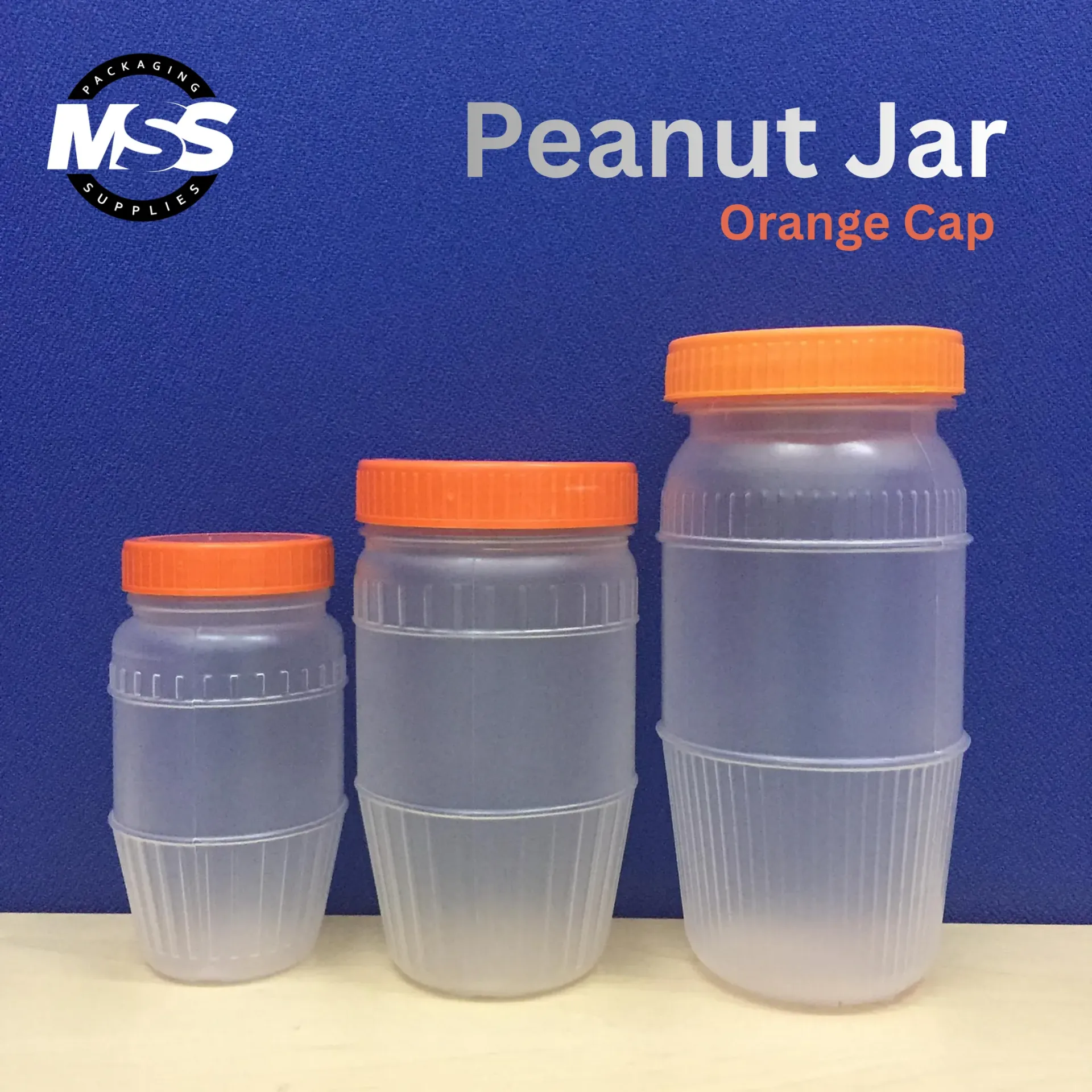 Peanut Jar (Orange Cap)