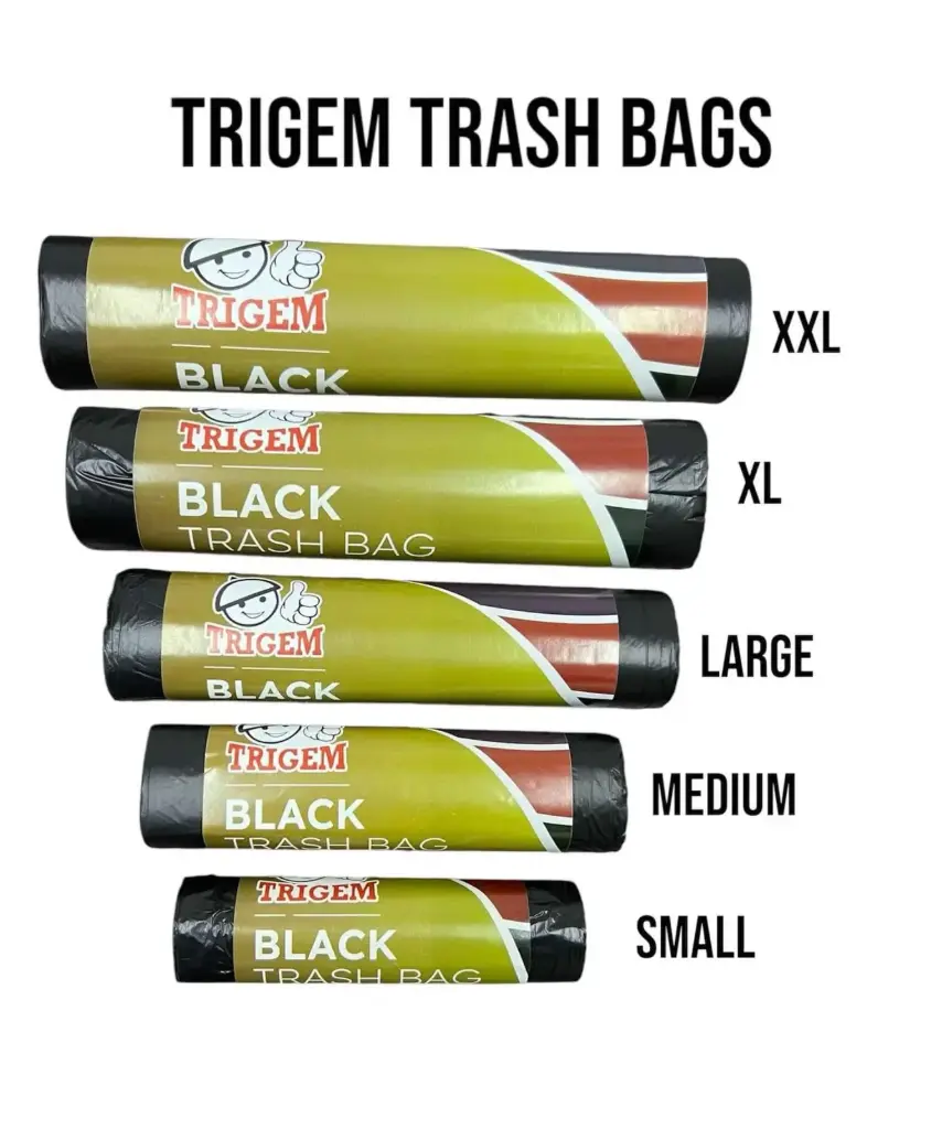 Trigem Trash Bag (Roll, Black, Small (9 x 9 x 20in))