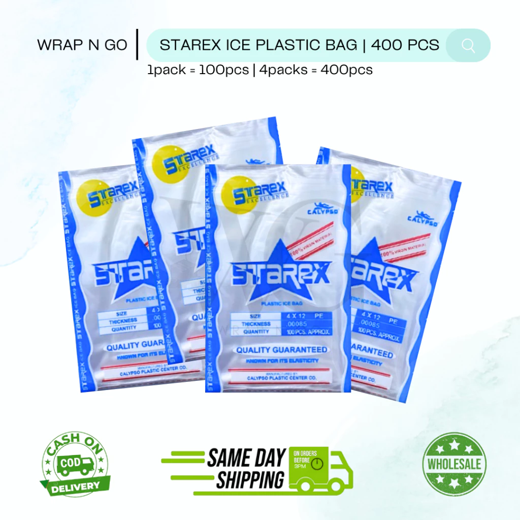 Calypso/Starex LDPE Ice Bags (1 x 10, 100pcs)